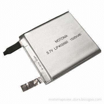 3.7V Li-ion Polymer Battery for Digital Products, with 1500mAh Capacity